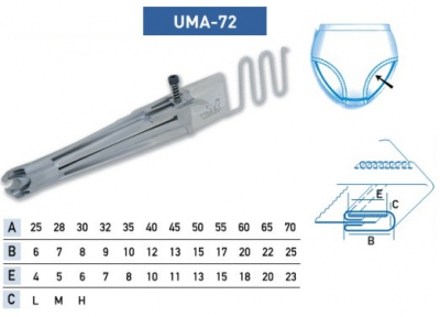 Приспособление UMA-72 30-8-6 мм