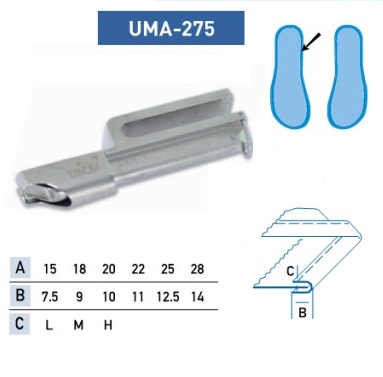 Приспособление UMA-275 22-11 мм H (22x6x1.2)